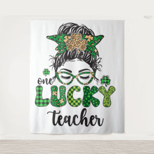 One Lucky Teacher - St. Patrick's Day Wandteppich