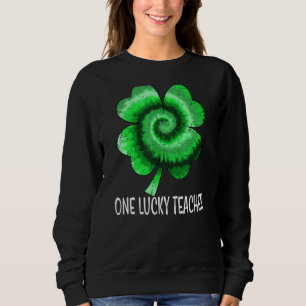 One Lucky Teacher St Patricku2019s Day Irish Shamr Sweatshirt