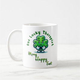 One Lucky Therapist St. Patrick's Day Fun Design Kaffeetasse