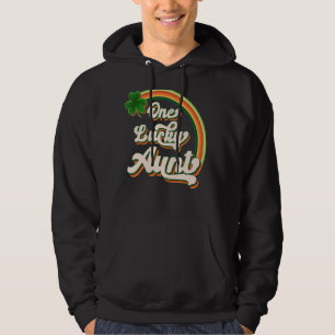 One Lucky Tunt Irish C St Patrick's Day Vintag Hoodie