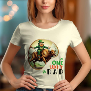 One Lucky Vater - Emerald Isle Revelry T-Shirt