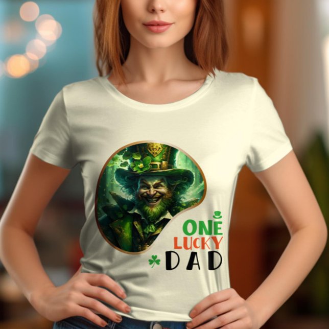 One Lucky Vater - Irish Step Dancing T-Shirt (Von Creator hochgeladen)
