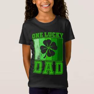 One Lucky Vater St Patrick's Day Vintag Vatergesch T-Shirt