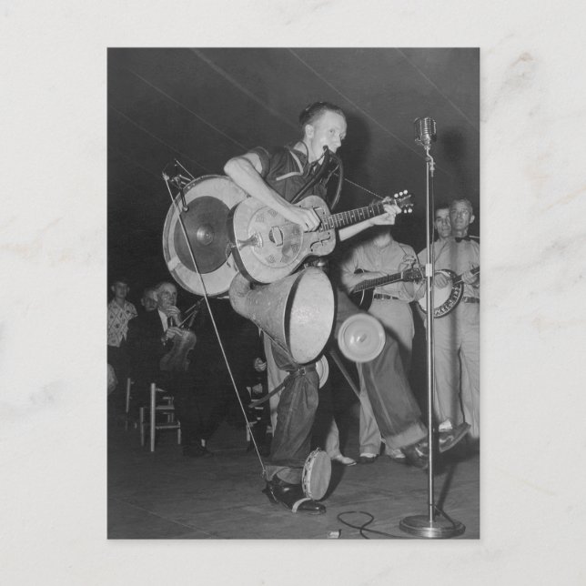 One Man Band, 1938 Postkarte (Vorderseite)