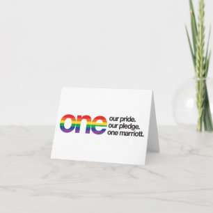 ONE Marriott Note Card Karte