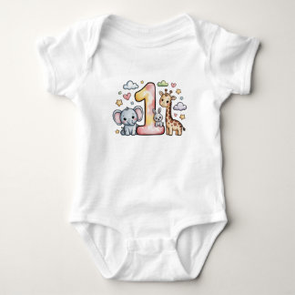 One Month Baby Strampler