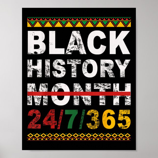 One Month Can't Hold Our History Black History Mon Poster (Vorne)