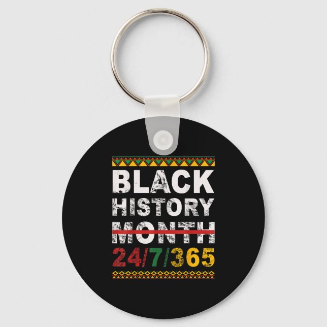 One Month Can't Hold Our History Black History Mon Schlüsselanhänger (Vorderseite)