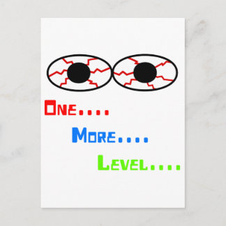 One... More... Level... - Bloodshot Eyes Postkarte