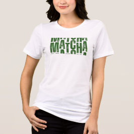 "One More Matcha" T-Shirt – Aesthetic Matcha Lover Tri-Blend Shirt