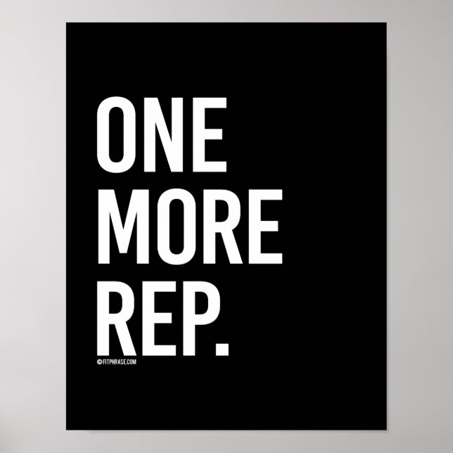 One more rep -   - Gym Humor -.png Poster (Vorne)