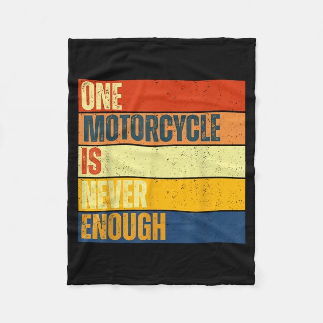 One Motorcycle Is Never Enough  Fleecedecke (Vorderseite)