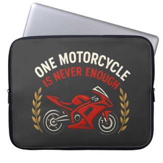 One Motorcycle Never Enough Motorcycle Addiction Laptopschutzhülle