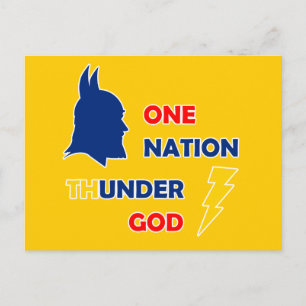 One Nation Thunder God Postkarte