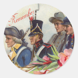 One Nation Vintag Patriotic Stickers