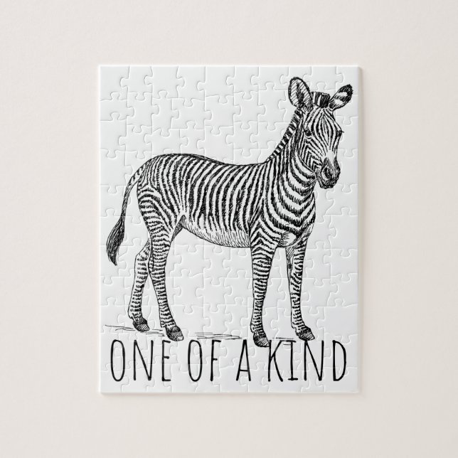 One Of A Kind Unique Zebra Puzzle (Vertikal)