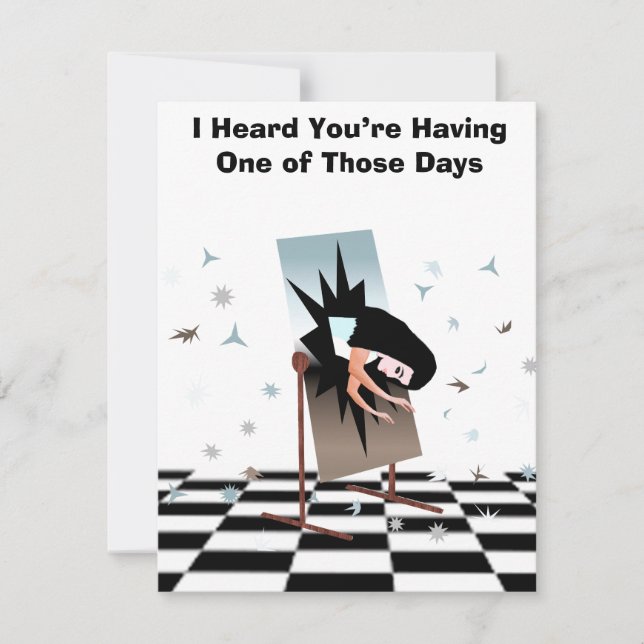 One of Those Days Note Card Mitteilungskarte (Vorderseite)