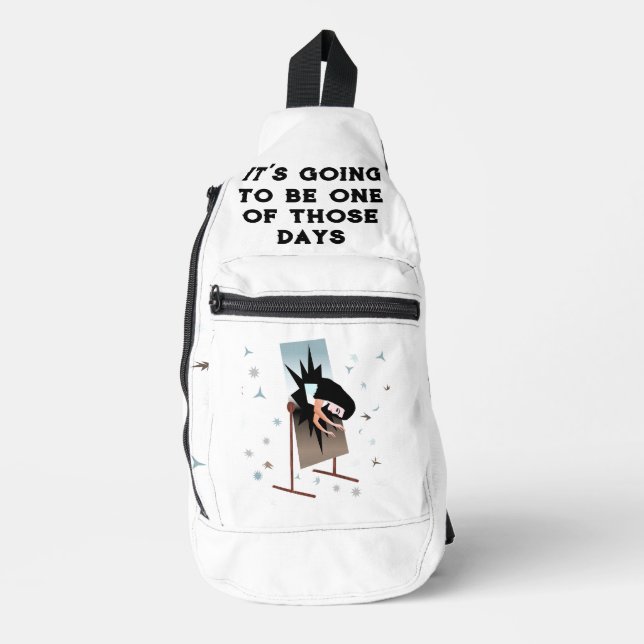 One of Those Days Print Cut Sew Sling Bag (Vorderseite)