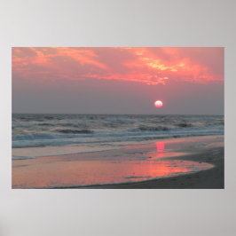 One Perfect Sunset - Eicheninsel, NC Poster