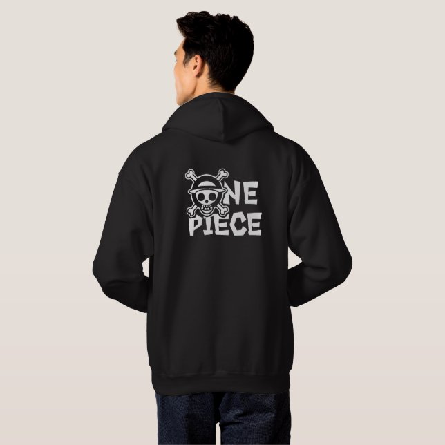 one piece hoodies (Schwarz voll)