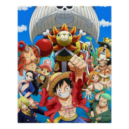 One Piece Strohhüte Poster