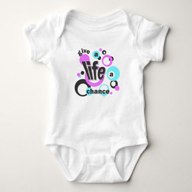 One-piece with a bubbly design. baby strampler (Vorderseite)