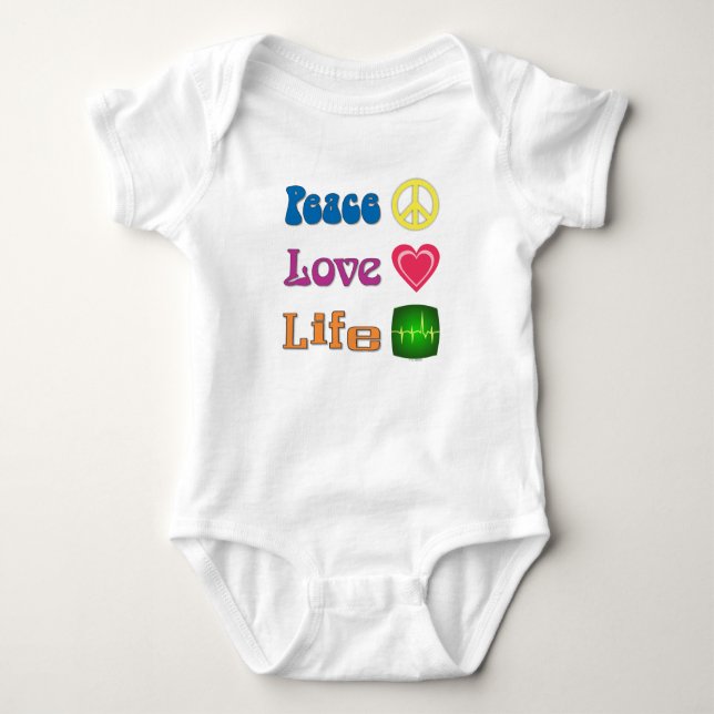 One-piece with a message of life and more. baby strampler (Vorderseite)