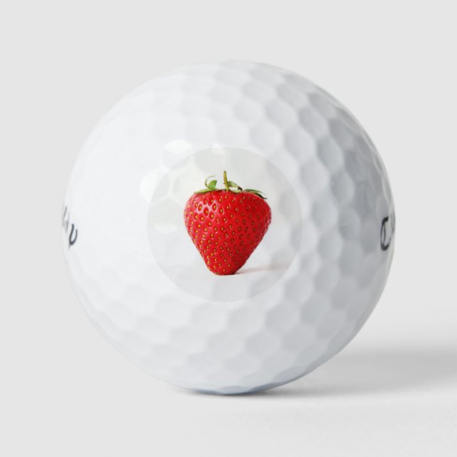 One Red Strawberry cwb gba Golfball (Vorderseite)