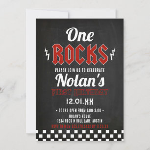 One Rocks Birthday Gitarre Konzerteinladung Einladung