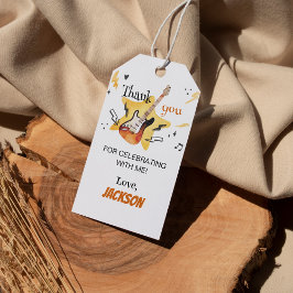 One Rocks Gitarre Vielen Dank Tag Geburtstagsparty Geschenkanhänger