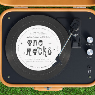 One Rocks   Retro Rock'n'roll Vinyl Record Einladung