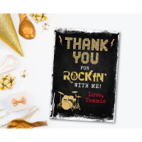 One Rocks Rockstar Geburtstag Danke Karte