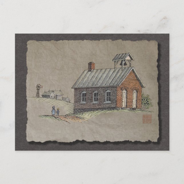 One Room School Postkarte (Vorderseite)
