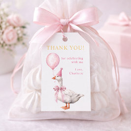 One Silly Goose 1st Birthday Favor Gift Tag Geschenkanhänger