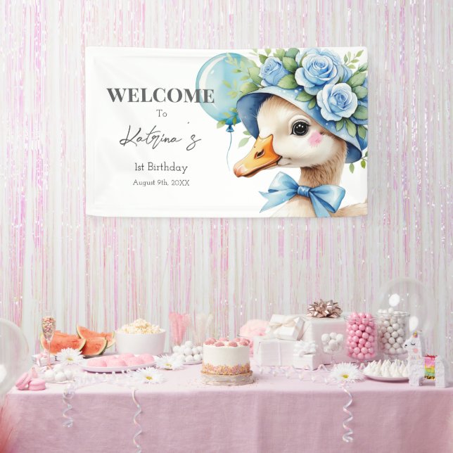 One Silly Goose Boy Birthday  Banner (Party)