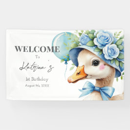 One Silly Goose Boy Birthday  Banner