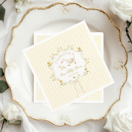 One Silly Goose Gender neutral Wildflower Yellow Serviette