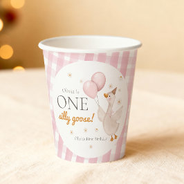 One Silly Goose Spring Party Farm First Birthday Pappbecher