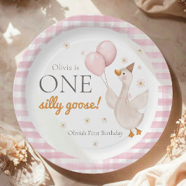 One Silly Goose Spring Party Farm First Birthday Pappteller