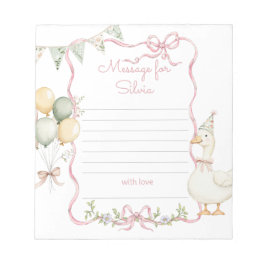 One Silly Goose time capsule message Notizblock