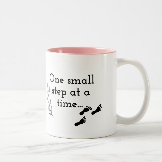 One Small Step at a Time Coffee Mug Zweifarbige Tasse (Rechts)
