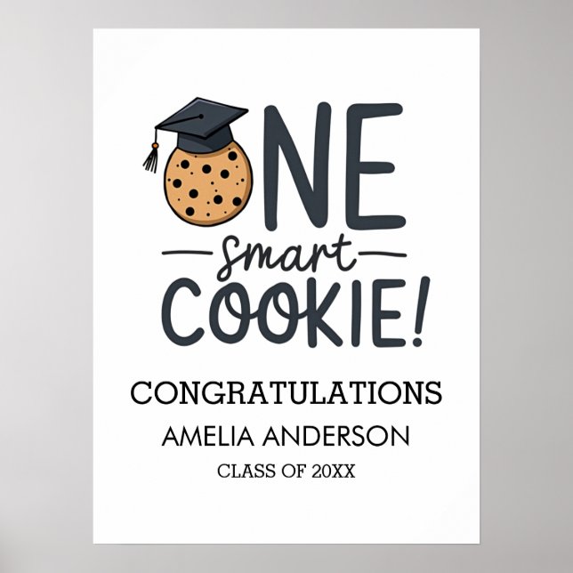 One Smart Cookie Abschluss Class Poster (Vorne)