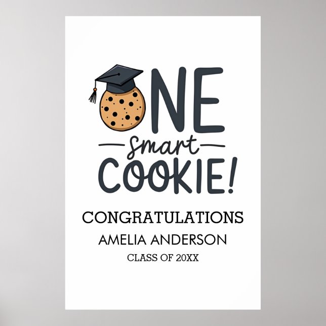 One Smart Cookie Abschluss Class Poster (Vorne)
