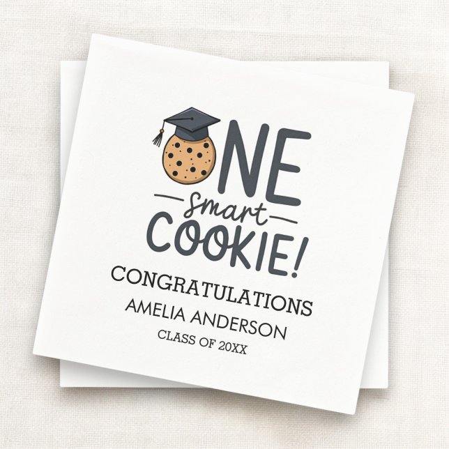 One Smart Cookie Abschluss Class Serviette (Von Creator hochgeladen)