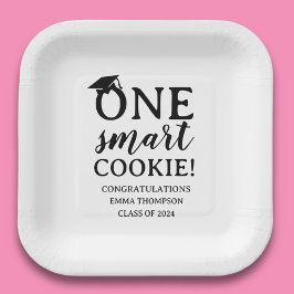 One Smart Cookie Class of 2024 Abschluss Pappteller