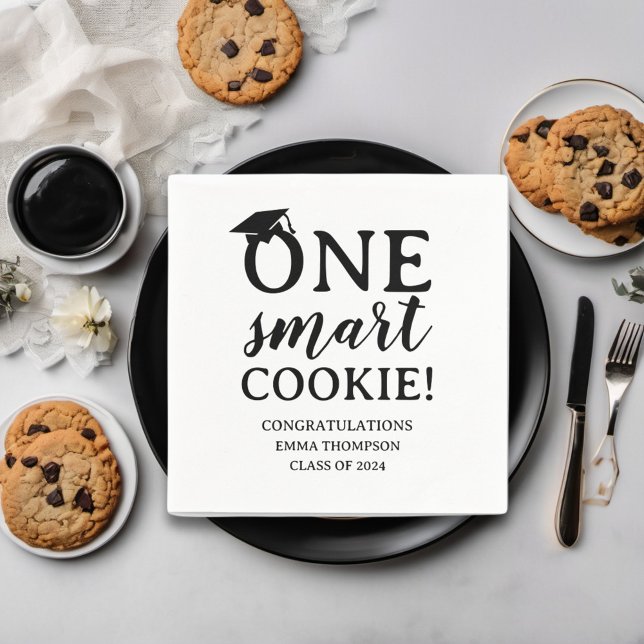 One Smart Cookie Class of 2024 Abschluss Serviette (Von Creator hochgeladen)