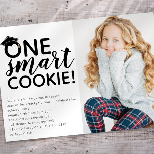 One Smart Cookie Foto Kindergarten Graduate Einladung