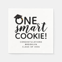 One Smart Cookie Graduation Party Serviette