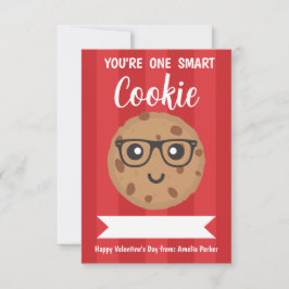 One Smart Cookie - Kids Classroom Valentine's Day Mitteilungskarte