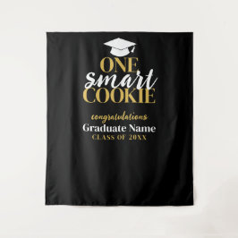 One Smart Cookie - Moderner Black Gold Abschluss Wandteppich